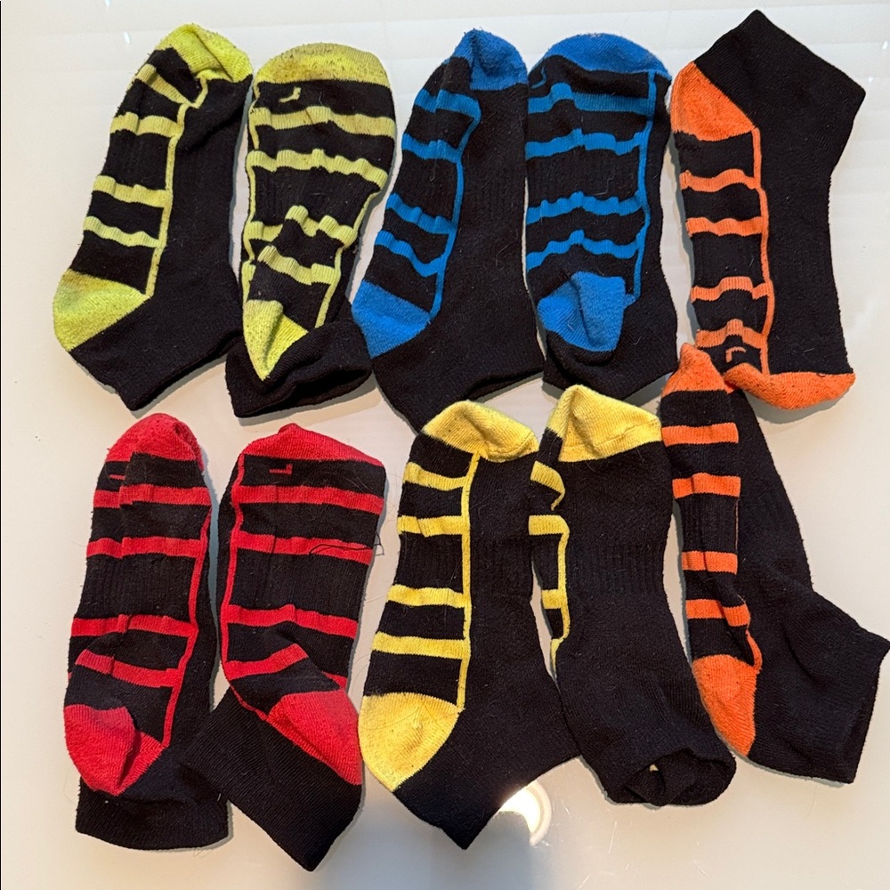 Colorful Striped Men's Socks Set
